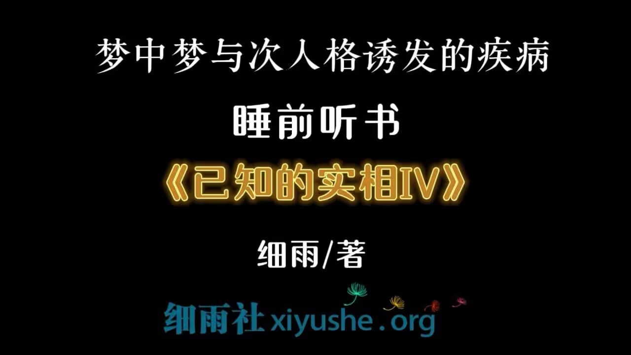 梦中梦与次人格诱发的疾病 睡前听书 黑屏合集